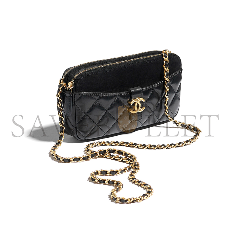 Ch**el master zipped phone holder with chain ap4743 b20683 (17.5*10*3cm)